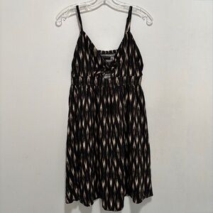 Banana Republic Factory tie front geometric print sundress Sz. S (cl)